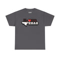 I Love Texas Heart Outline T-Shirt