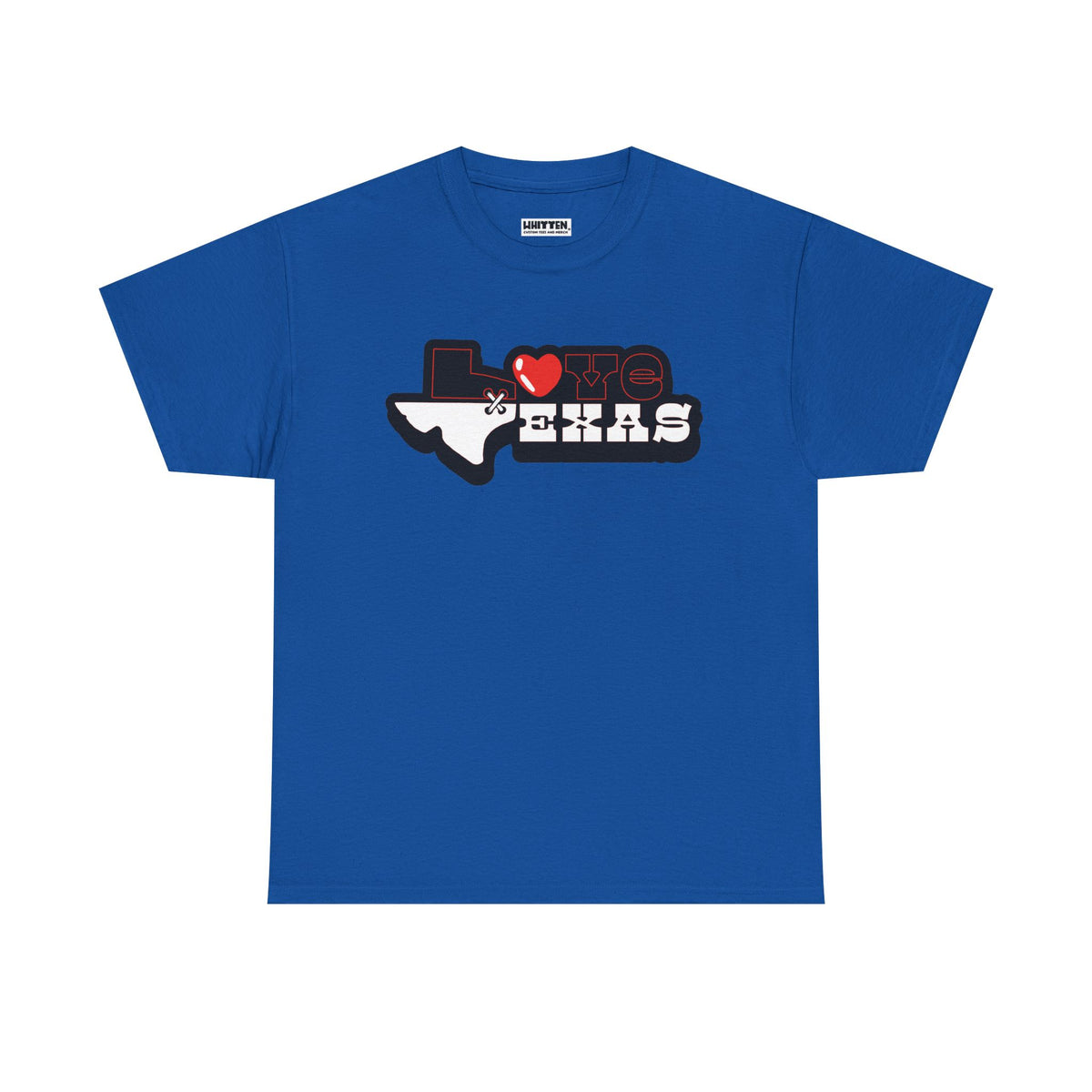 I Love Texas Heart Outline T-Shirt
